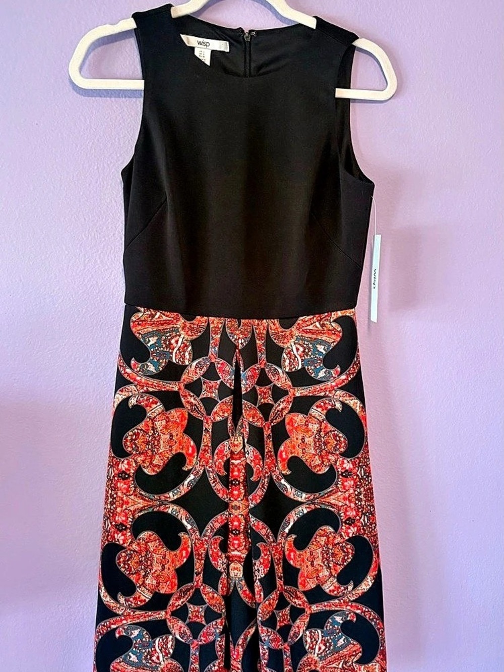 Wisp Abstract Print Dress Size 4 NWT